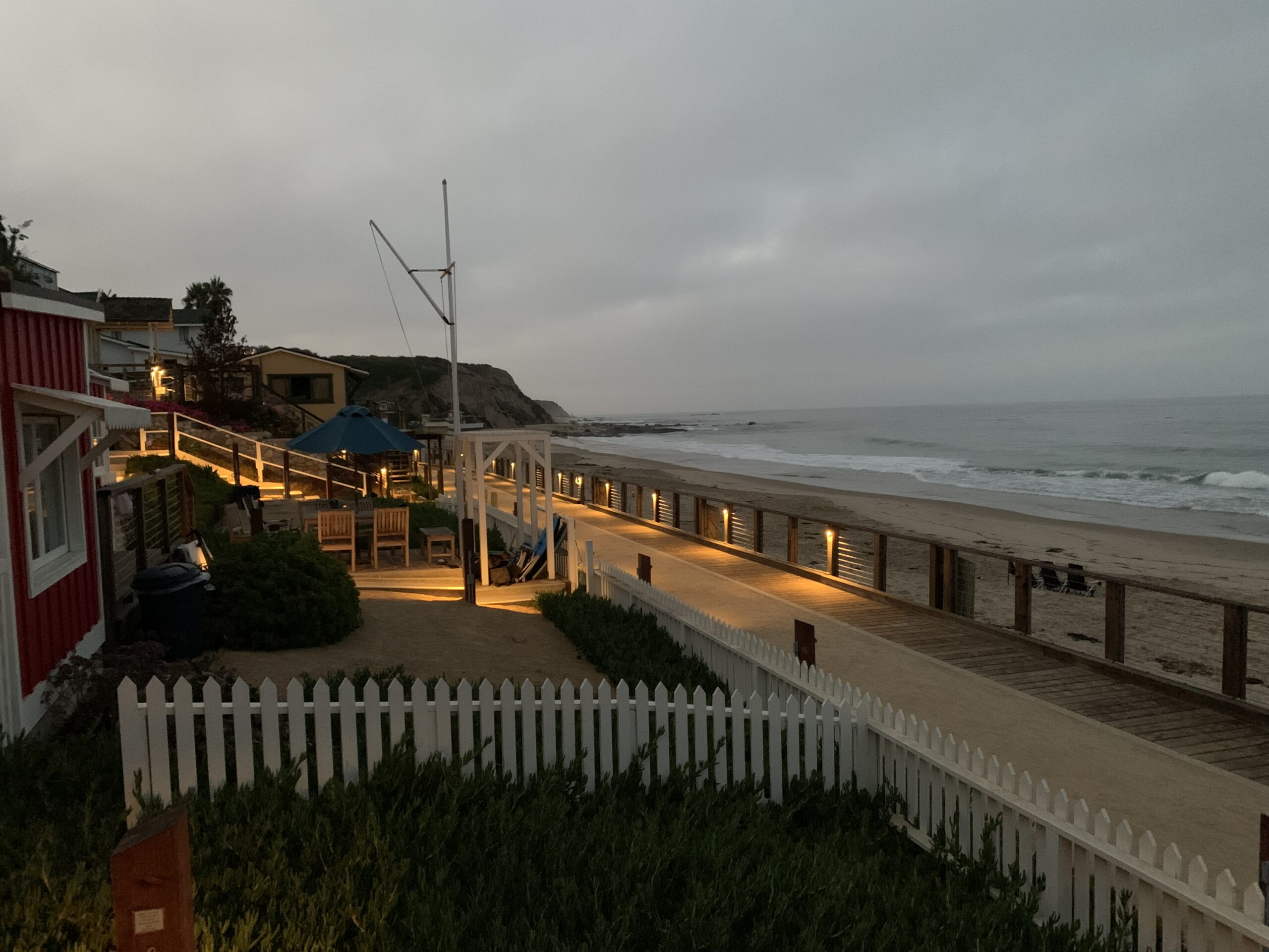 View from Crystal Cove cottage at Crystal Cove State Park.