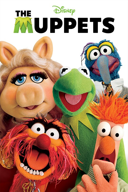 Film poster from 2011 film the Muppets showing the characters. Shown here for the purpose of identifying the movie being paired with a discussion guide for Disney Sunday Movie Night at MouseBrief.com