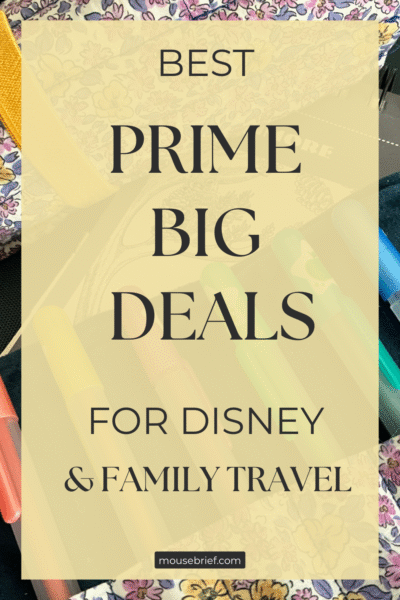 Photo of pens in travel roll with title “Best Prime Big Deals for Disney and Family Travel”
